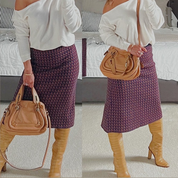J CREW WOOL MIDI SKIRT XS - Picture 3 of 7
